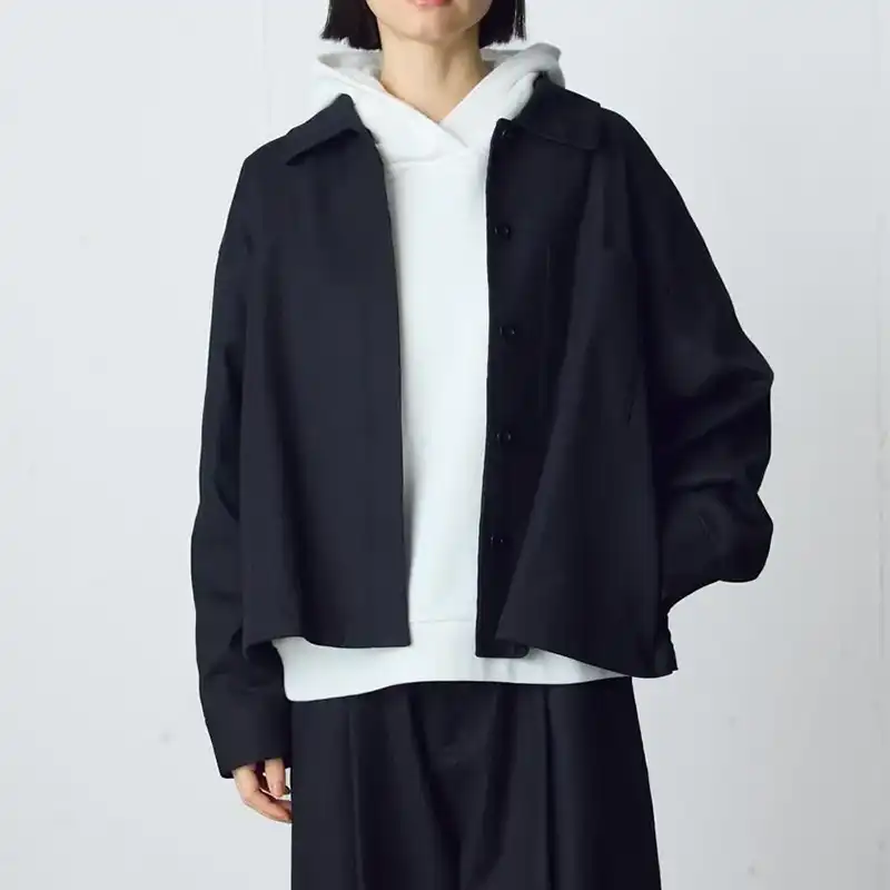 MidiUmi ショートシャツジャケット /BK99 【日本製】